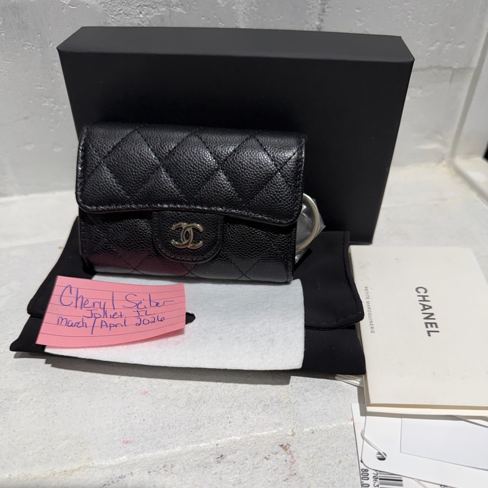 Chanel Caviar Snap Key Holder